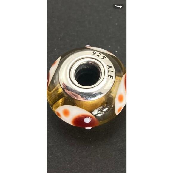 Pandora Authentic Retired Murano Lady Bug Charm ALE - Picture 2 of 2